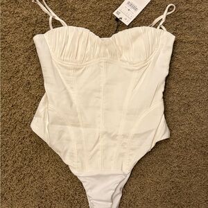 NWT Zara corset bodysuit size L